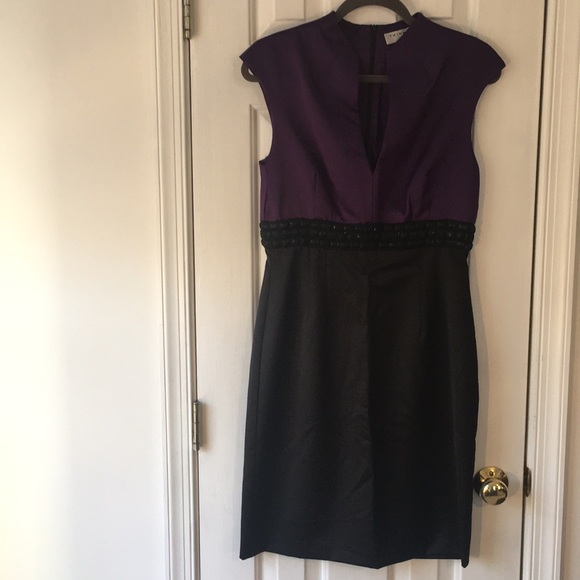 Trina Turk Dresses & Skirts - Trina Turk Size 8 Purple and Black Dress